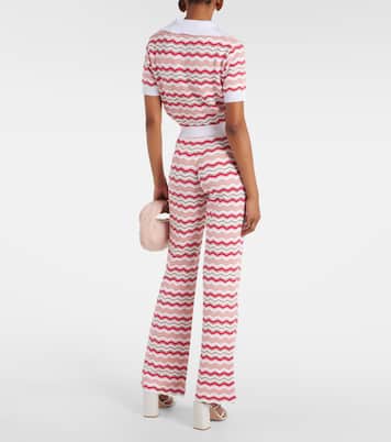 Schlaghose aus Häkelstrick | Missoni