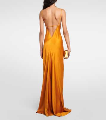 Robe aus Satin | Victoria Beckham