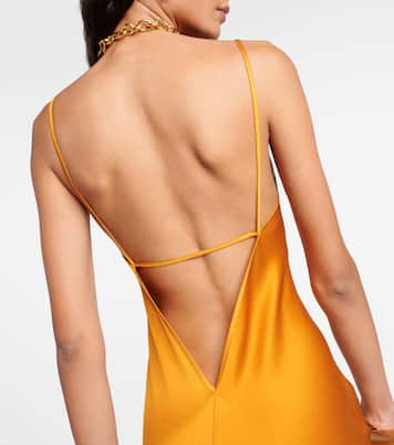 Robe aus Satin | Victoria Beckham