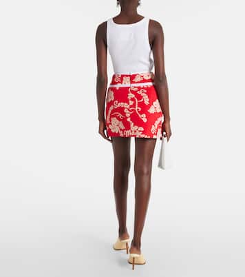 Minirock mit Leder | Marine Serre