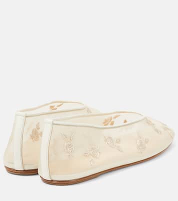 Embroidered mesh ballet flats | Magda Butrym