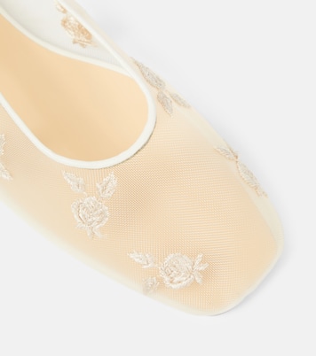 Embroidered mesh ballet flats | Magda Butrym