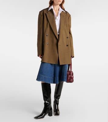 55 patent leather knee-high boots | Gianvito Rossi