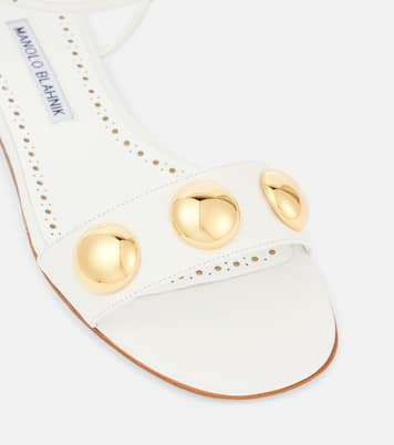 Verzierte Sandalen Chaouhen aus Leder | Manolo Blahnik