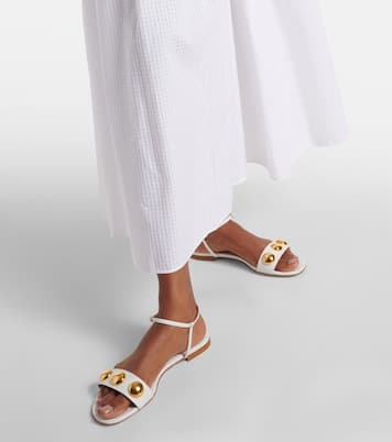 Verzierte Sandalen Chaouhen aus Leder | Manolo Blahnik