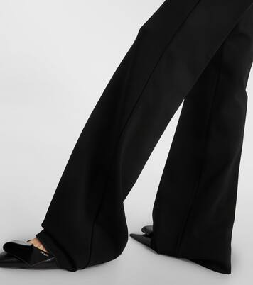 Norcia pleated jersey straight pants | Max Mara