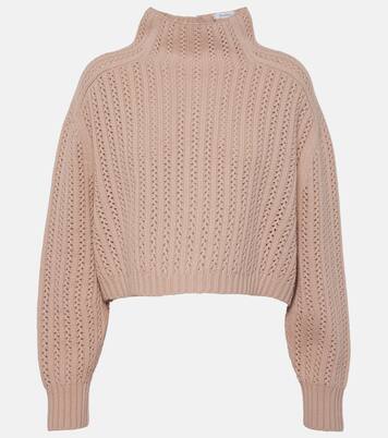 Pull raccourci en laine et cachemire | Max Mara