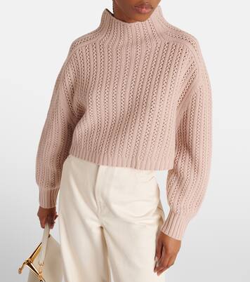Pull raccourci en laine et cachemire | Max Mara