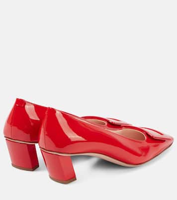 Belle Vivier 45 patent leather slingback pumps | Roger Vivier