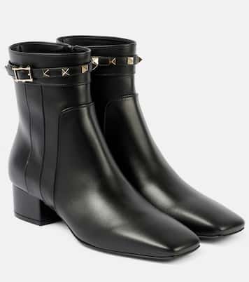 Rockstud 40 leather ankle boots | Valentino Garavani