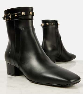Rockstud 40 leather ankle boots | Valentino Garavani