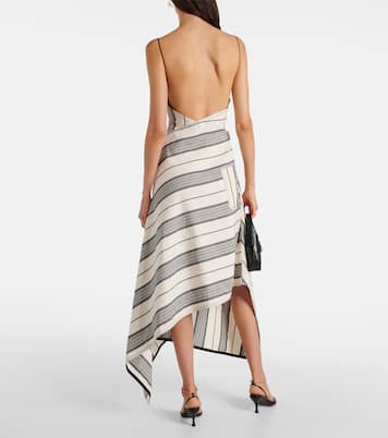 Maxikleid aus Leinen und Baumwolle | Ferragamo