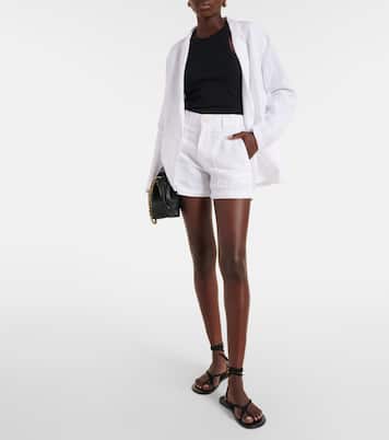 Fallon linen shorts | Velvet