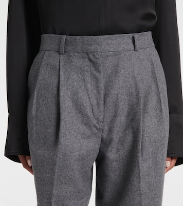 Low-rise wool-blend flannel straight pants | Toteme