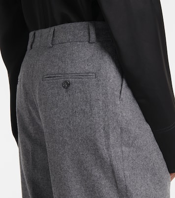 Low-rise wool-blend flannel straight pants | Toteme