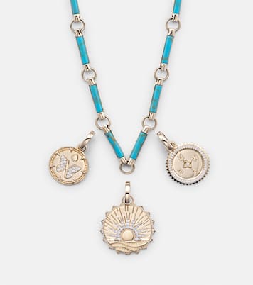 New Beginnings 18kt gold necklace with diamonds | FoundRae