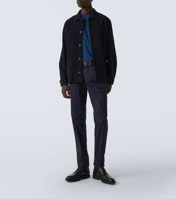 Cotton moleskin overshirt | Sunspel