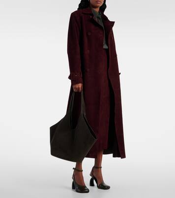 Schultertasche Phantom Large aus Veloursleder | Aesther Ekme