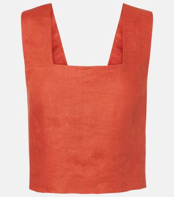 Top Cozumel aus Leinen | Asceno