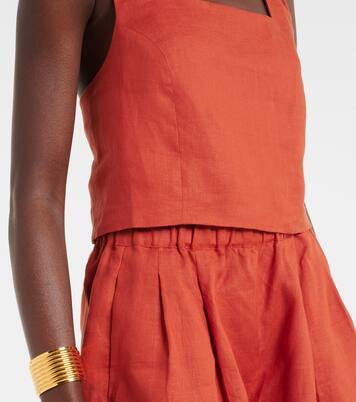 Top Cozumel aus Leinen | Asceno