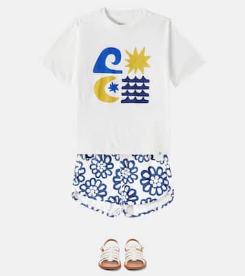 Short en jean à fleurs | Fábula