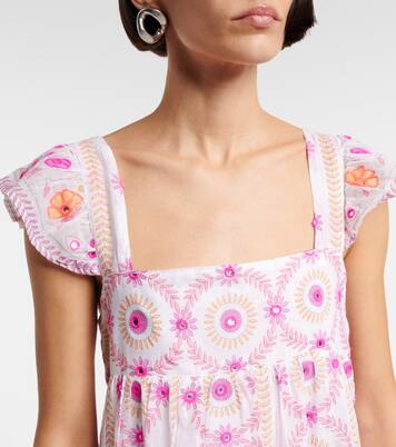 Robe brodée en coton | Juliet Dunn