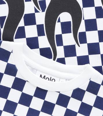 Rodney checked cotton jersey T-shirt | Molo