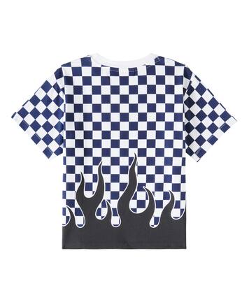 Rodney checked cotton jersey T-shirt | Molo
