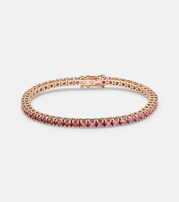 Bracelet en or rose 14 ct et saphirs | Roxanne First