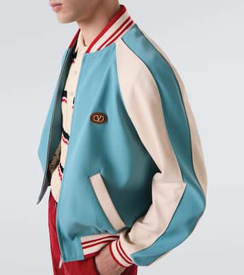 Chaqueta varsity de lana con logo | Valentino