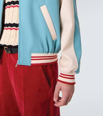 Chaqueta varsity de lana con logo | Valentino