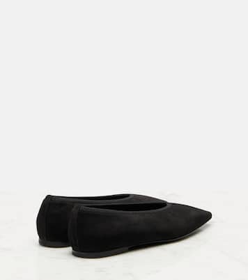 Ballerinas aus Veloursleder | Toteme