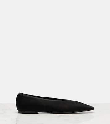 Ballerinas aus Veloursleder | Toteme