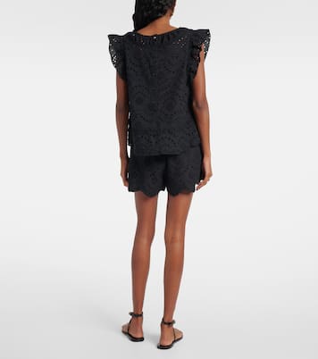 Broderie anglaise cotton top | Poupette St Barth