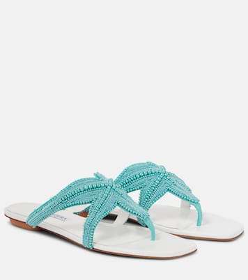 Verzierte Sandalen Reef Star aus Leder | Aquazzura