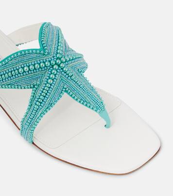 Verzierte Sandalen Reef Star aus Leder | Aquazzura