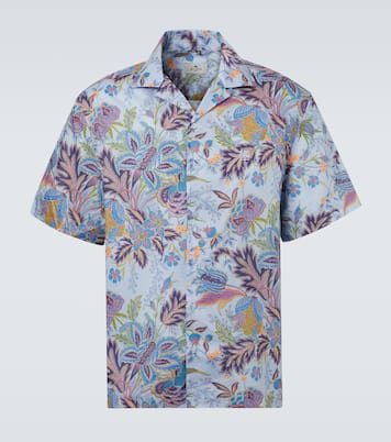 Printed cotton poplin bowling shirt | Etro