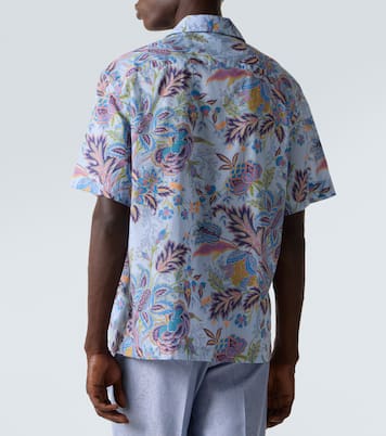 Printed cotton poplin bowling shirt | Etro