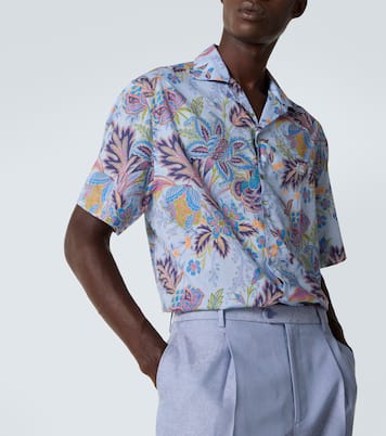 Printed cotton poplin bowling shirt | Etro