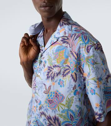 Printed cotton poplin bowling shirt | Etro