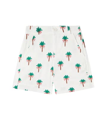 Açaízeiro printed cotton shorts | Fábula