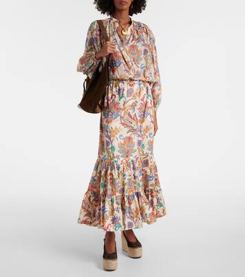 Espadrille-Wedges aus Veloursleder | Gianvito Rossi