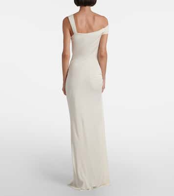 Verziertes Maxikleid aus Jersey | Christopher Esber