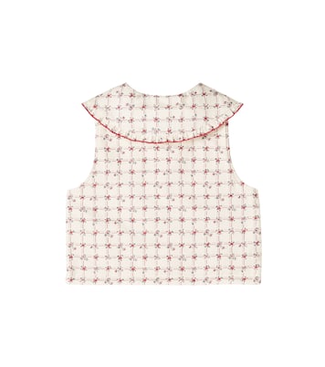 Chaleco Lissy de algodón floral bordado | Bebe Organic