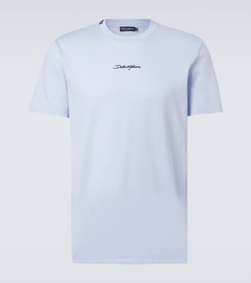 Camiseta de jersey de algodón con logo | Dolce&Gabbana