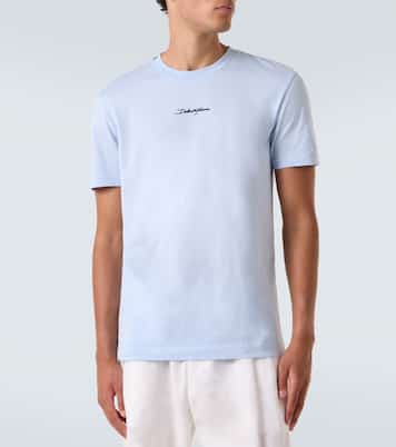 Camiseta de jersey de algodón con logo | Dolce&Gabbana