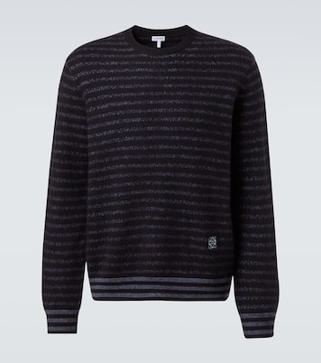 Pull Anagram rayé en laine  | Loewe