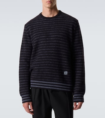 Pull Anagram rayé en laine  | Loewe