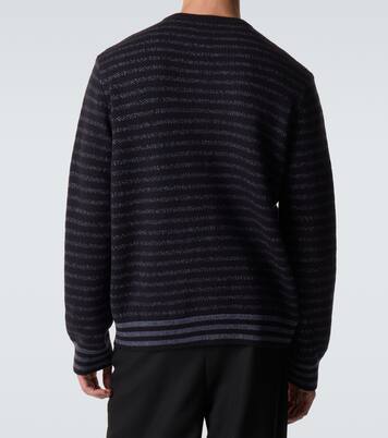 Pull Anagram rayé en laine  | Loewe