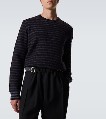 Pull Anagram rayé en laine  | Loewe